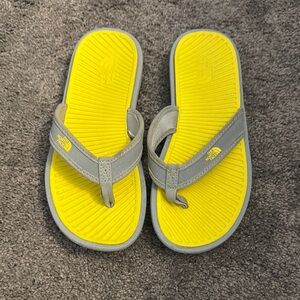 The North Face Women’s Flip Flops in Yellow and Gray